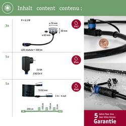 Osvětlovací systém Plug&Shine LED vestavná svítidla 1 W N/A Paulmann 93692 stříbrná sada 3 ks