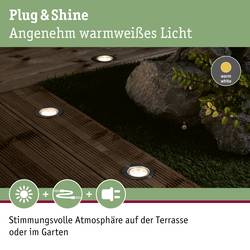 Osvětlovací systém Plug&Shine LED vestavná svítidla 1 W N/A Paulmann 93692 stříbrná sada 3 ks