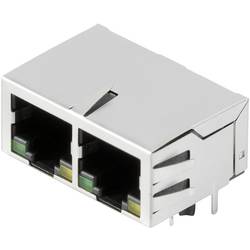 Weidmüller 2544500000, RJ45 konektor, zásuvka, vestavná horizontální, stříbrná, černá, 80 ks