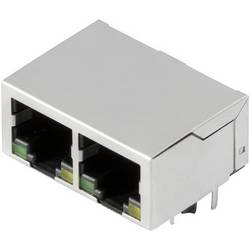 Weidmüller 2551900000, RJ45 konektor, zásuvka, vestavná horizontální, stříbrná, černá, 200 ks
