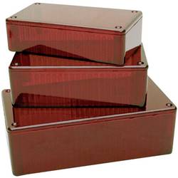 Transparentní pouzdro z polykarbonátu Hammond Electronics 191 x 110 x 61 , červená