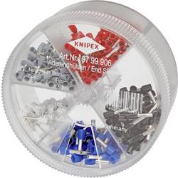 Knipex 97 99 906 sada dutinek 0.5 mm², 0.75 mm², 1 mm², 1.5 mm², 2.5 mm² částečná izolace bílá, šedá, červená, černá, modrá 400 ks