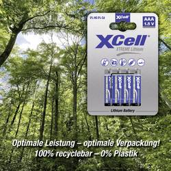 XCell XTREME FR03/L92 mikrotužková baterie AAA lithiová 1.5 V 4 ks