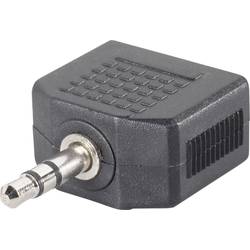 SpeaKa Professional SP-7870244 jack audio Y adaptér [1x jack zástrčka 3,5 mm - 2x jack zásuvka 3,5 mm] černá