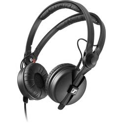 Sennheiser HD 25 Plus DJ sluchátka otevřená (On Ear) kabelová černá otočná sluchátka