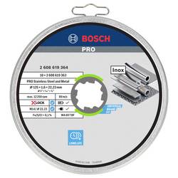 Bosch Accessories X-LOCK 2608619364 řezný kotouč rovný 125 mm 10 ks INOX