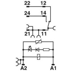 Phoenix Contact RIF-1-RPT-LV-230AC/1X21MS reléový modul, 230 V/AC, 1 přepínací kontakt, 1 ks