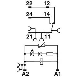 Phoenix Contact RIF-1-RPT-LV-230AC/1X21MS reléový modul, 230 V/AC, 1 přepínací kontakt, 1 ks