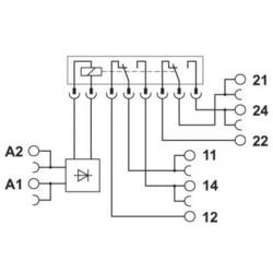 Phoenix Contact PLC-RSC-120UC/21-21/EX reléový modul, 120 V/AC, 6 A, 2 přepínací kontakty, 10 ks