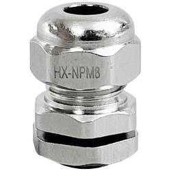 TRU COMPONENTS TC-10302816 kabelová průchodka M8 mosaz (poniklovaná) kov 1 ks