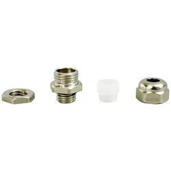 TRU COMPONENTS TC-10302816 kabelová průchodka M8 mosaz (poniklovaná) kov 1 ks