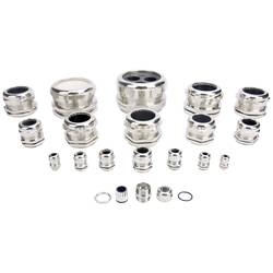 TRU COMPONENTS TC-10302816 kabelová průchodka M8 mosaz (poniklovaná) kov 1 ks
