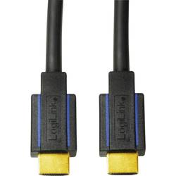 LogiLink HDMI kabel Zástrčka HDMI-A, Zástrčka HDMI-A 3.00 m černá CHB005 4K UHD HDMI kabel