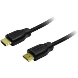 LogiLink HDMI kabel Zástrčka HDMI-A, Zástrčka HDMI-A 1.00 m černá CH0035 4K UHD HDMI kabel