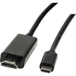 LogiLink USB-C® / HDMI kabelový adaptér USB-C ® zástrčka, Zástrčka HDMI-A 3.00 m černá UA0330 Kabel pro displeje USB-C®