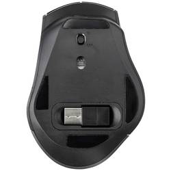Renkforce RF-WM-300 optická ergonomická myš, přenos Bluetooth®, bezdrátový, 7 tlačítko, 2400 dpi, černá/šedá
