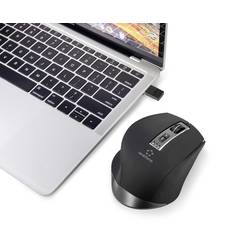 Renkforce RF-WM-300 optická ergonomická myš, přenos Bluetooth®, bezdrátový, 7 tlačítko, 2400 dpi, černá/šedá