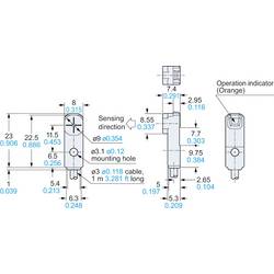 Panasonic indukční senzor přiblížení PNP GX-F8A-P