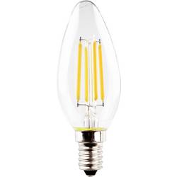 Müller-Licht 400396 LED Energetická třída (EEK2021) F (A - G) E14 svíčkový tvar 4.9 W = 40 W teplá bílá vlákno 1 ks