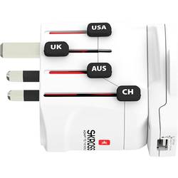 Skross 1.302539 cestovní adaptér Pro World & USB