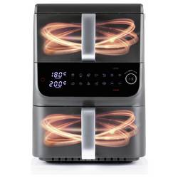 GourmetMaxx 16404 horkovzdušná fritéza 10 l 2500 W nepřilnavý povlak, bez BPA, Cool touch pouzdro, Digitální časovač, funkce grilování, horkovzdušný,