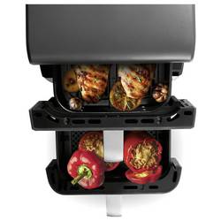 GourmetMaxx 16404 horkovzdušná fritéza 10 l 2500 W nepřilnavý povlak, bez BPA, Cool touch pouzdro, Digitální časovač, funkce grilování, horkovzdušný,