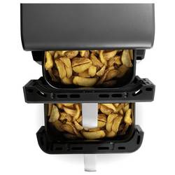 GourmetMaxx 16404 horkovzdušná fritéza 10 l 2500 W nepřilnavý povlak, bez BPA, Cool touch pouzdro, Digitální časovač, funkce grilování, horkovzdušný,