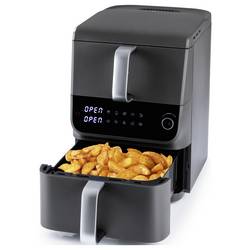 GourmetMaxx 16404 horkovzdušná fritéza 10 l 2500 W nepřilnavý povlak, bez BPA, Cool touch pouzdro, Digitální časovač, funkce grilování, horkovzdušný,