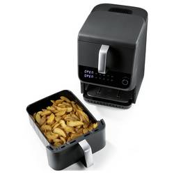 GourmetMaxx 16404 horkovzdušná fritéza 10 l 2500 W nepřilnavý povlak, bez BPA, Cool touch pouzdro, Digitální časovač, funkce grilování, horkovzdušný,