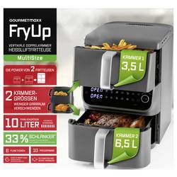 GourmetMaxx 16404 horkovzdušná fritéza 10 l 2500 W nepřilnavý povlak, bez BPA, Cool touch pouzdro, Digitální časovač, funkce grilování, horkovzdušný,