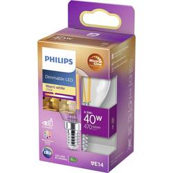 Philips LED 871951432439800 LED Energetická třída (EEK2021) D (A - G) E14 kapkový tvar 3.4 W = 40 W teplá bílá (Ø x v) 45 mm x 80 mm stmívatelné (Dim to warm)