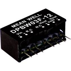 MEAN WELL DPBW03G-05 DC/DC měnič napětí, modul 300 mA 3 W Počet výstupů: 2 x Obsah 1 ks
