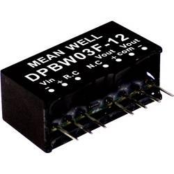 MEAN WELL DPBW03G-12 DC/DC měnič napětí, modul 125 mA 3 W Počet výstupů: 2 x Obsah 1 ks