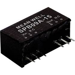 MEAN WELL SPB09C-15 DC/DC měnič napětí, modul 600 mA 9 W Počet výstupů: 1 x Obsah 1 ks