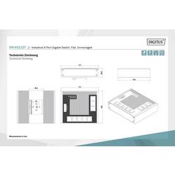 Digitus DN-651127 DN-651127 průmyslový ethernetový switch 8 portů 10 / 100 / 1000 MBit/s