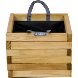 Siena Garden TAUNUS TANUSSLIM 40 Box na rostliny Borové dřevo, fleece přírodní, černá