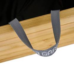 Siena Garden TAUNUS TANUSSLIM 40 Box na rostliny Borové dřevo, fleece přírodní, černá