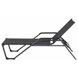 Siena Garden Tesoro M29537 Opalovací lehátko hliník, plast antracit (matný), černá, stříbrná