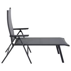 Siena Garden Tauro S83267 Skládací lehátko hliník antracit (matný), šedá