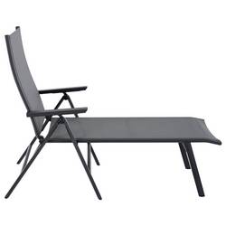 Siena Garden Tauro S83267 Skládací lehátko hliník antracit (matný), šedá