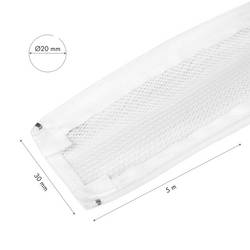 LogiLink KAB0090 KAB0090 ochrana kabelu 20 mm (max) bílá 5 m