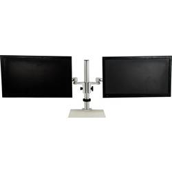 SpeaKa Professional SP-5986112 držák na stůl pro monitor 2 Displej: (s) 33,0 cm (13) - 68,6 cm (27) šedá nastavitelná výška, naklápěcí, nakláněcí, otočný