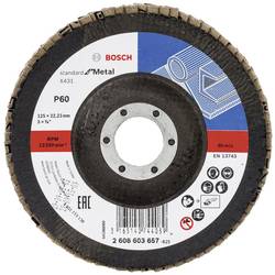 Bosch Accessories 2608603657 X431 vějířovitý brusný kotouč Průměr 125 mm Ø otvoru 22.33 mm Zrnitost 60 ocel 1 ks