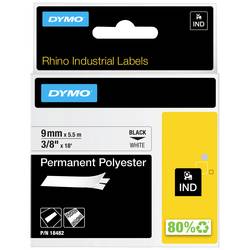 etikety DYMO IND RHINO 18482 polyester Barva pásky: bílá Barva písma:černá 9 mm 5.5 m