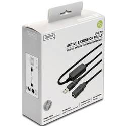 Digitus USB kabel USB 2.0 USB-A zástrčka, USB-A zásuvka 10.00 m černá DA-73100-1