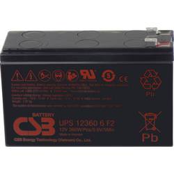 CSB Battery UPS 123606 high-rate UPS123606F1F2 olověný akumulátor 12 V 7 Ah olověný se skelným rounem (š x v x h) 151 x 99 x 51 mm plochý konektor 6,35 mm