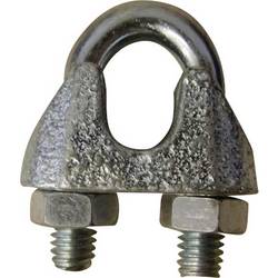 drátová lanová svorka 3 mm M4 ocel pozinkované TOOLCRAFT 827907 10 ks