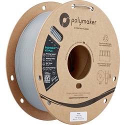 Polymaker PA17003 HT-PLA vlákno pro 3D tiskárny PLA plast, HT PLA Odolnost vůči vysokým teplotám, Filament pro vysokorychlostní 3D tisk 1.75 mm 1000 g šedá 1 ks