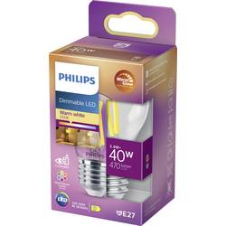 Philips LED 871951432441100 LED Energetická třída (EEK2021) D (A - G) E27 kapkový tvar 3.4 W = 40 W teplá bílá (Ø x d) 45 mm x 78 mm 1 ks