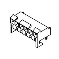 Molex vestavná zásuvková lišta (standardní) 12, rozteč 3.96 mm, 09484128, 1 ks Tray